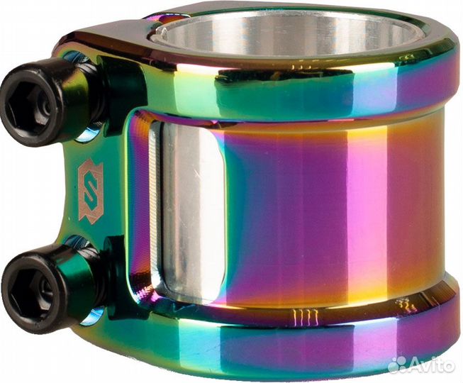 Зажим skip Double неохром Sim551