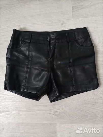 Шорты женские кожаные