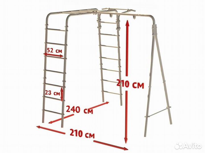 Спортивный детский комплекс для дачи