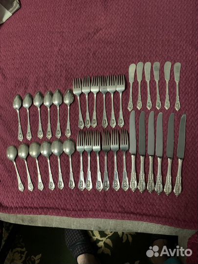 Антик Hабор на 6-х Серебро 925' 1360 гр 36 пр