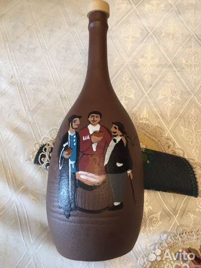 Бутылка керамическая