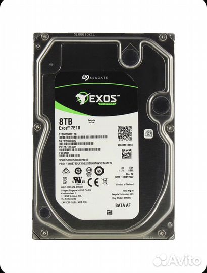 Seagate exos 7e10 8 тб