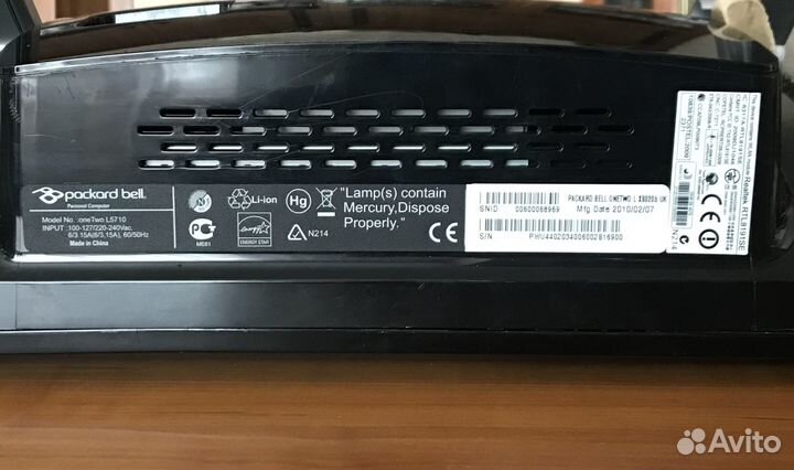 Продаю моноблок Packarkbell 21”с сенсорным экраном