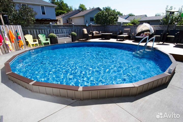 Сборный бассейн Лагуна 1.5м,1.25м Монтаж Сервис