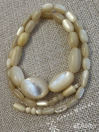 Антикварные бусы перламутр / баламуты