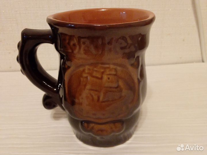 Пивная кружка керамическая и стеклянная