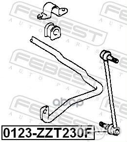 0123-zzt230f тяга стабилизатора передняя (toyot