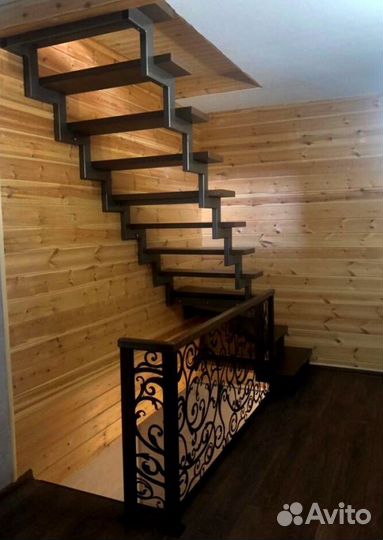 Обшивка ступеней Дубом