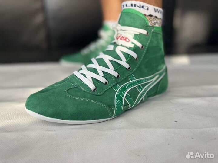 Борцовки Аsics Tiger зеленые