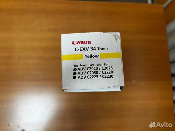 Тонер Canon C-EXV 34 Yellow (3785B002)