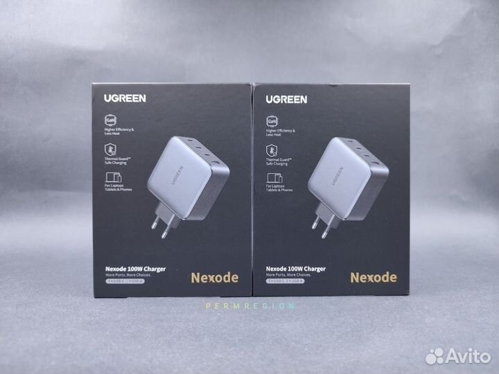 Зарядное Ugreen 100W Nexode GaN (новое) Charger