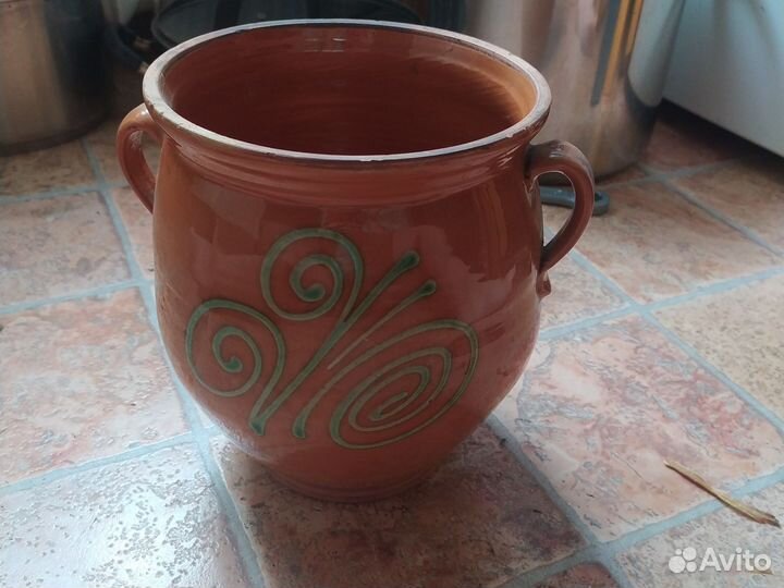 Горшок керамический винтажная ваза