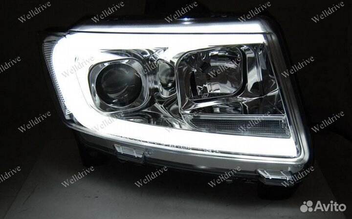 Фары Jeep Grand Cherokee WK2 Tube галоген хром