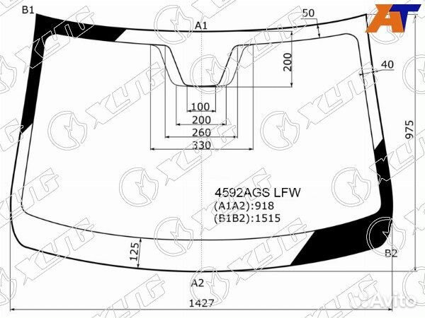 Стекло лобовое LADA vesta sport