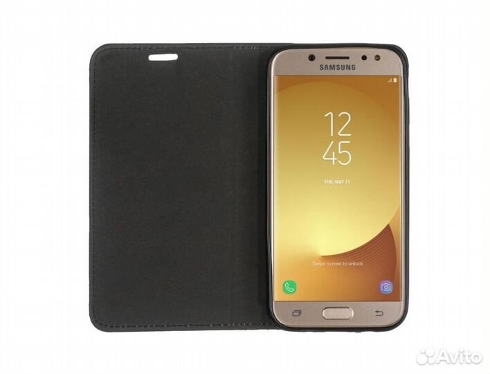 Чехол-книжка для samsung Galaxy J5 (2017) черный