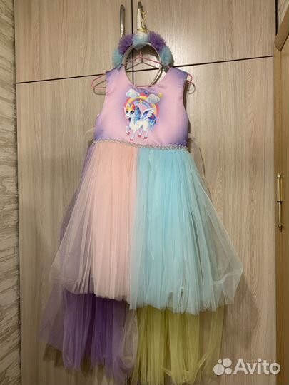 Платье для девочки с ободком