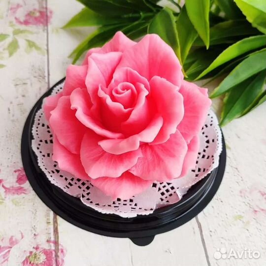 Мыло ручной работы роза