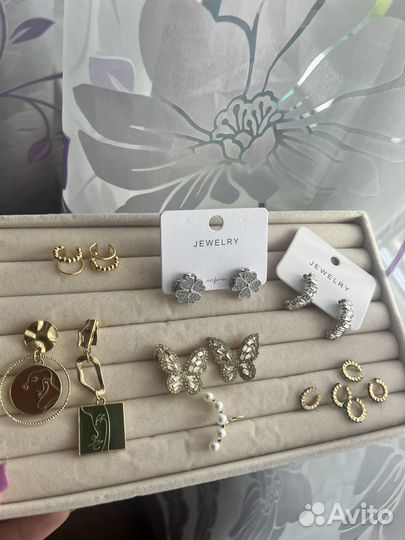 Серьги сережки каффы