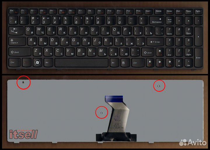 Клавиатура Lenovo G580, G585, N580, N585, Z580