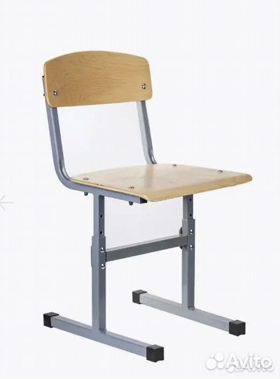 Парта и стул с регулируемой высотой для школьника