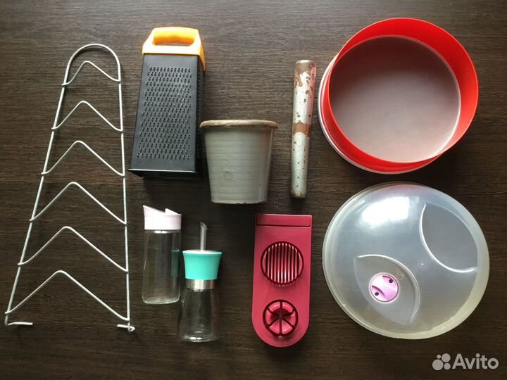 Терка металл, ступка+ пестик, яйцерезка, сито, др