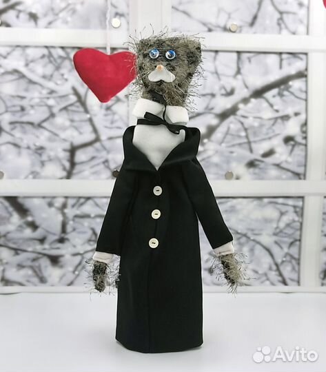 Украшение для шампанского *Кот в смокинге*