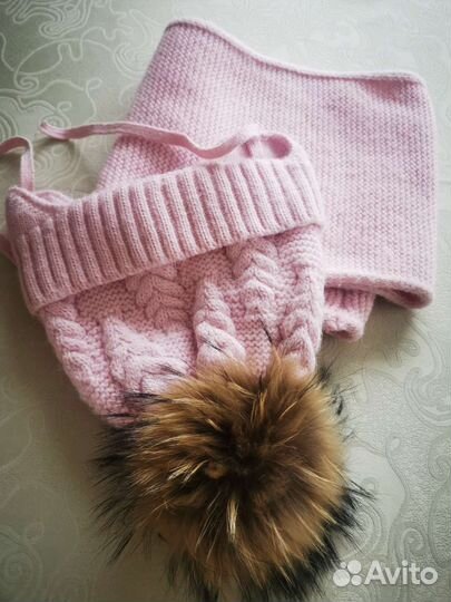 Комплект шапка, шарф