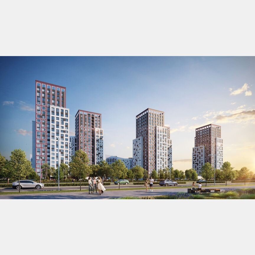1-к. квартира, 44,3 м², 20/22 эт.