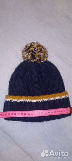 Шапка и варежки для мальчика 3-5 лет