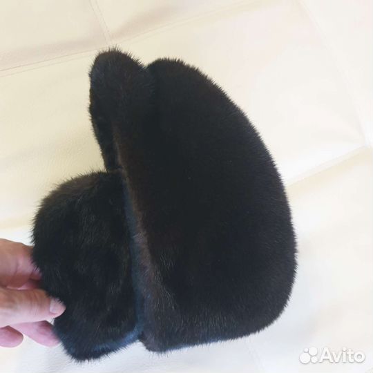 Меховая мужская кепка норковая