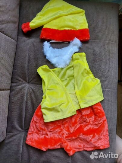 Костюмы для мальчика пожарный, гном, зайка, щенок