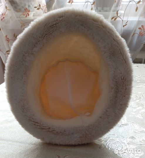 Шапка шляпа меховая женская белая