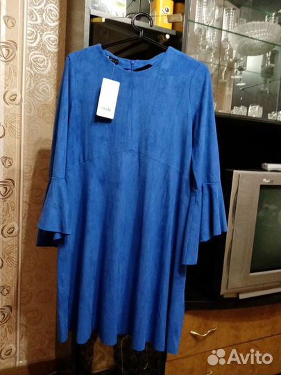 Платье из искусственной замши