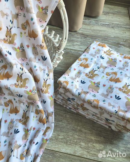 Пеленки теплые/трикотажные/новые/100 хлопок