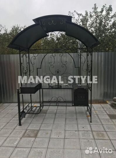 Мангал с крышей