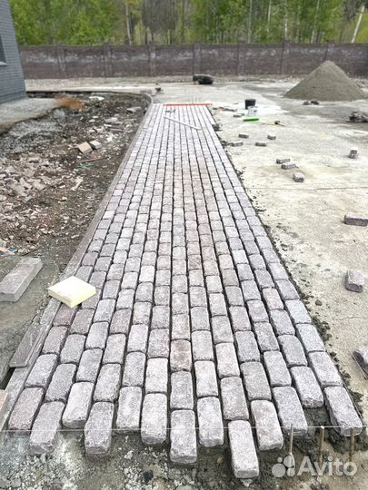 Брусчатка колото галтованная от 100 м2