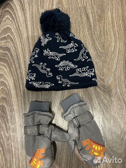 Шапка для мальчика и краги