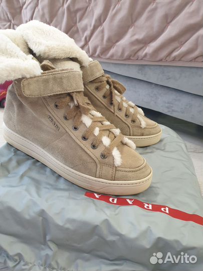 Ботинки зимние prada 37