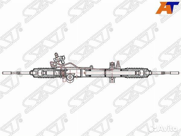 Рейка рулевая nissan murano Z50 02- LHD ST-4900