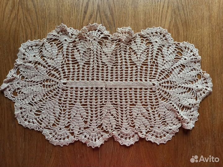Салфетка кружевная вязанная крючком ручная работа