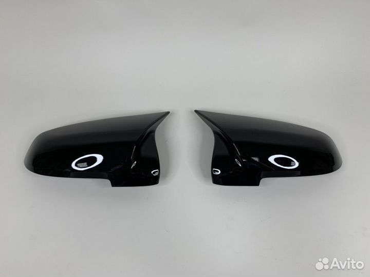Накладки на зеркала глянец рест BMW F01 F06 F10