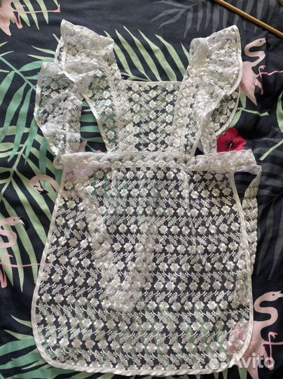 Белый школьный фартук