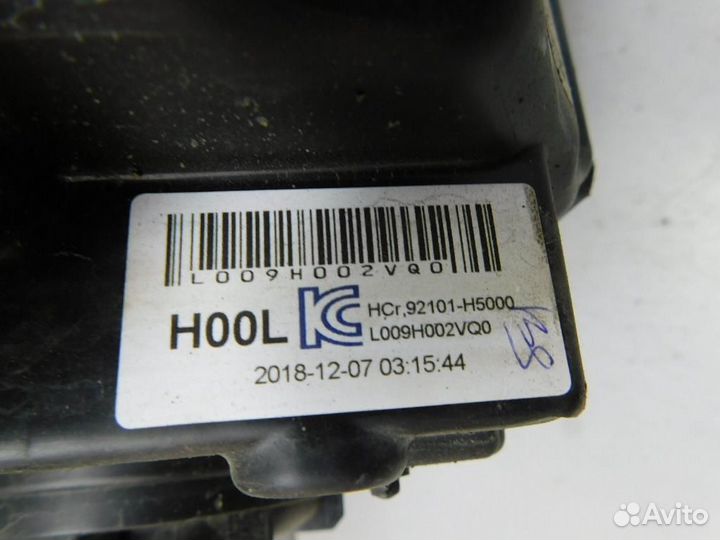 Фара левая Hyundai Solaris