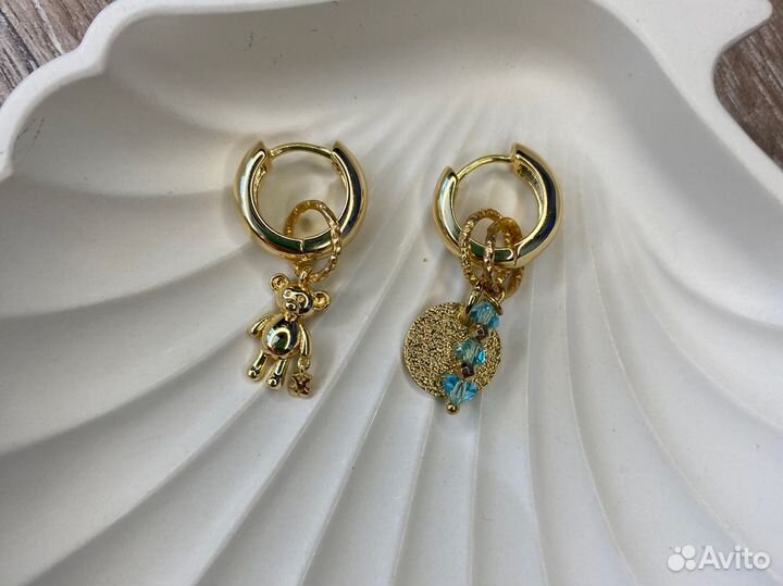 Сережки трансформеры с подвесками