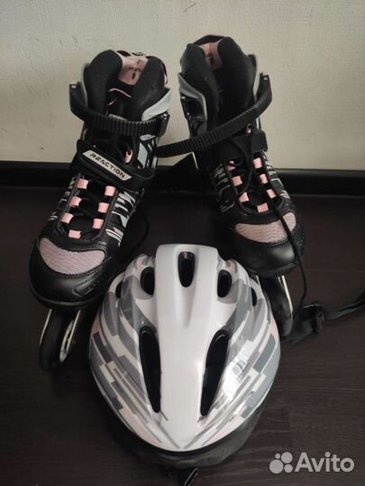 Ролики женские Reaction R200W и шлем