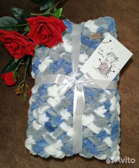 Детские пинетки и пледы