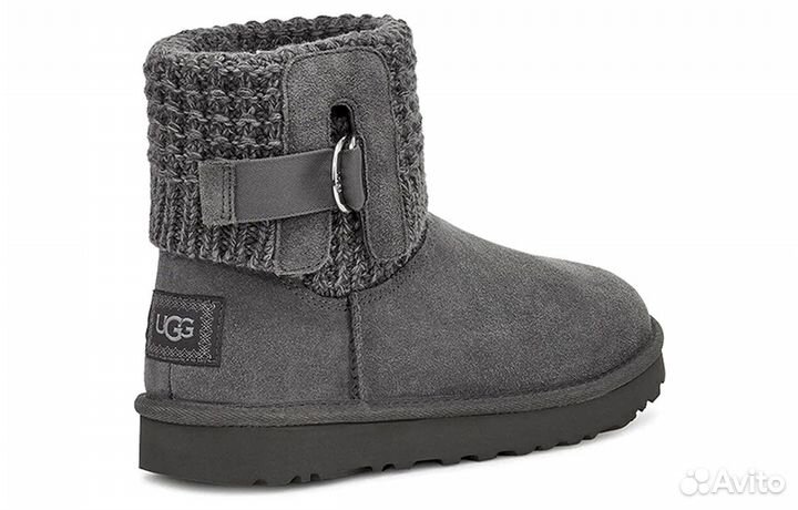 Кроссовки (Women) UGG Classic Solene Mini Cozy Stay Warm Outdoor Casual Gray 1113463-chrc