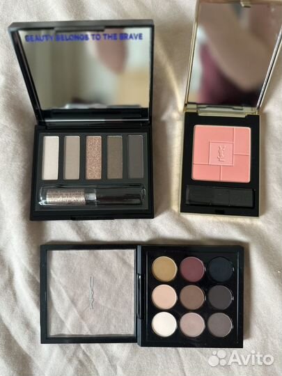 Тени Mac, Kevin Aucoin, UD, Lime crime, YSL