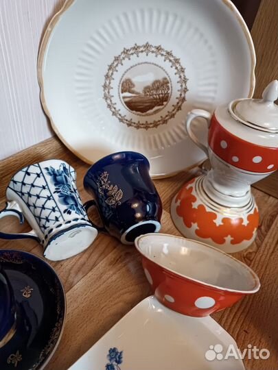 Чайные пары лфз Гжель