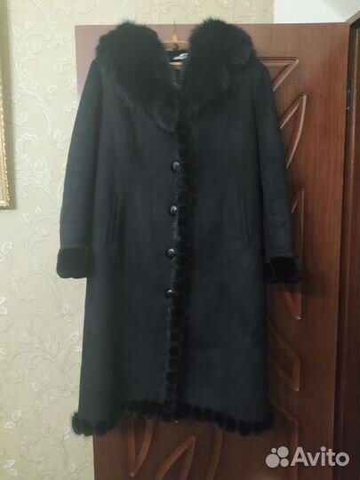 Дубленка женская зимняя длинная